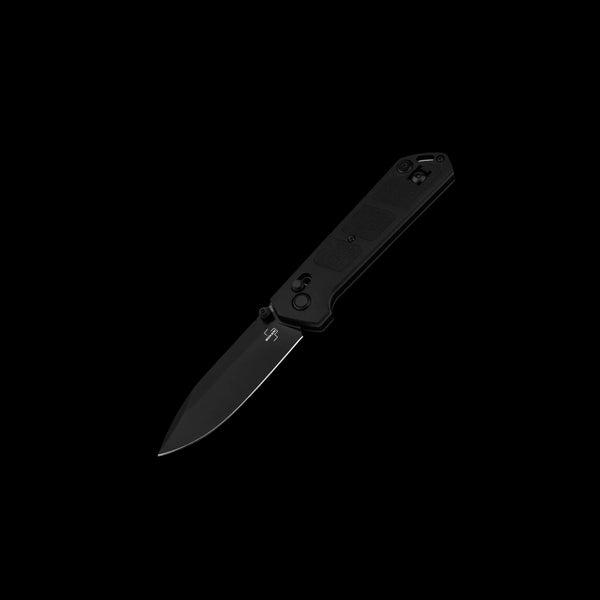 Boker Plus Kihon DC All Black Folding Knife D2 Crossbar Lock (01BO905)