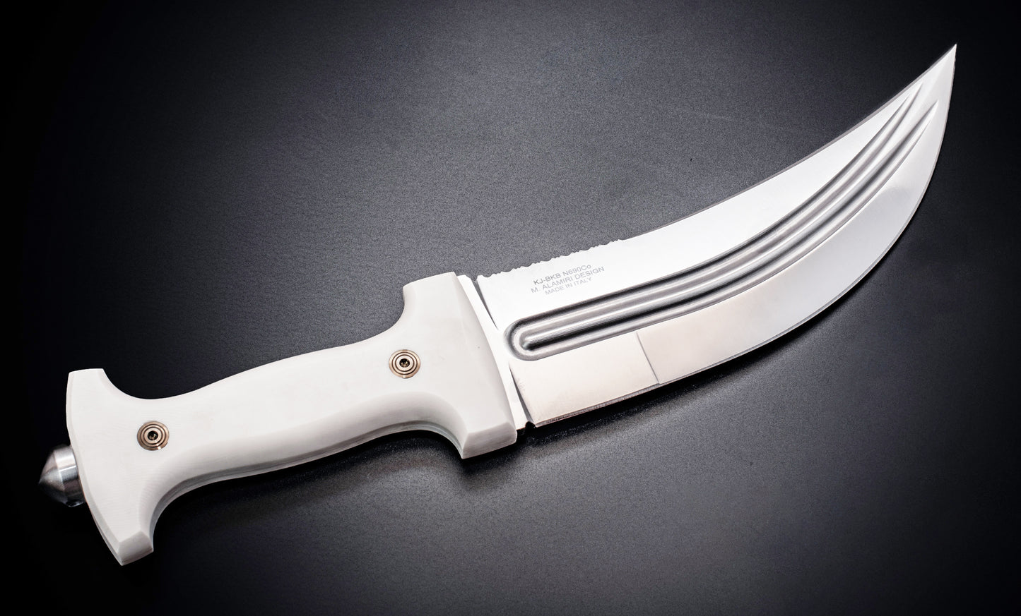 SALEH KHANJAR FIXED KNIFE-WHITE