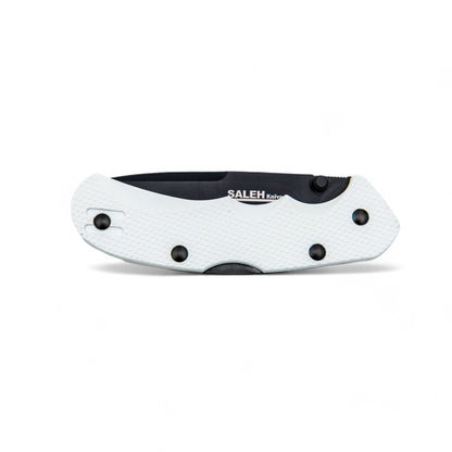 SALEH KNIVES | KNIFE | FOLDING | WHITE-BLACK | M390 | TAM-1705 WB