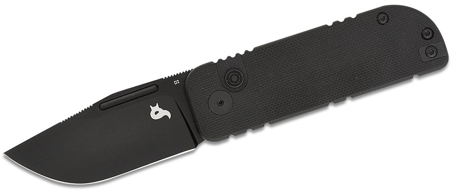 Fox BlackFox BF-758 Nu-Bowie Button Lock Folding Knife