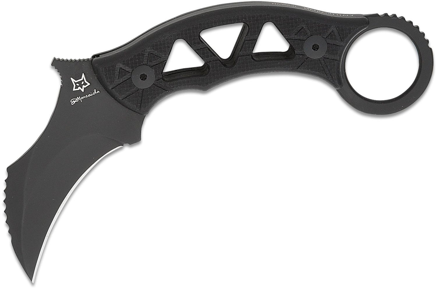 Fox FX-803 Doug Marcaida Tribal K Fixed Blade Karambit Knife