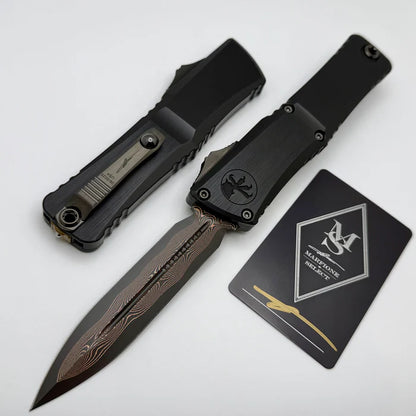 Marfione Select Combat Troodon LT Gen III D/E Hefted Alloy Blued Baker Forge Coppermai Damascus Purple Haze Accent 1142-16MS3 (Copy)