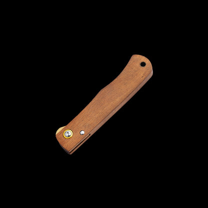 Boker Plus Rusticus Folding Knife 420 Steel Wood Handle (01BP0048)