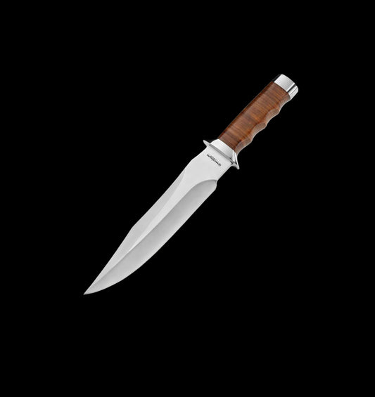 Magnum Giant Bowie Fixed Blade Knife 440A Leather Handle (02MB565)
