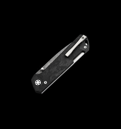 Boker Damast Annual Knife 2026 Damascus Folding Knife Carbon Fiber (1132026DAM)