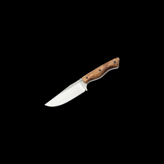 Boker Plus Overnighter Fixed Blade Knife D2 Burl Wood (02BP0025)