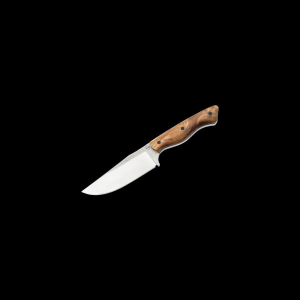 Boker Plus Overnighter Fixed Blade Knife D2 Burl Wood (02BP0025)