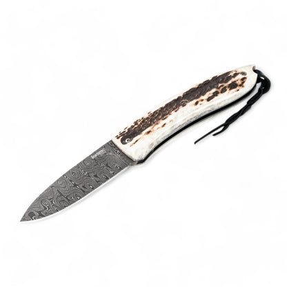 LIONSTEEL | Opera Folding | Stag Damascus | 8800D CE