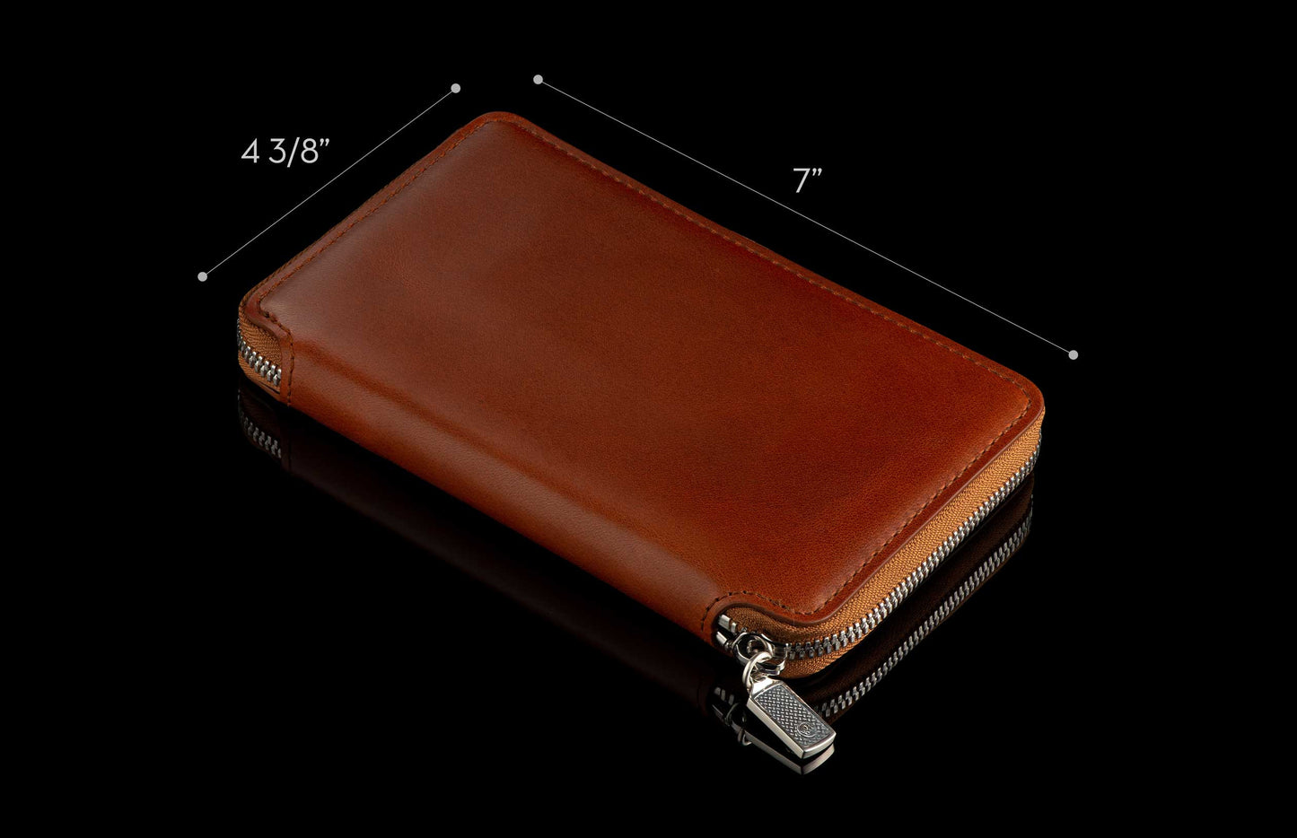 LG ZIP WALLET - BOURBON - ZW HAR BRN