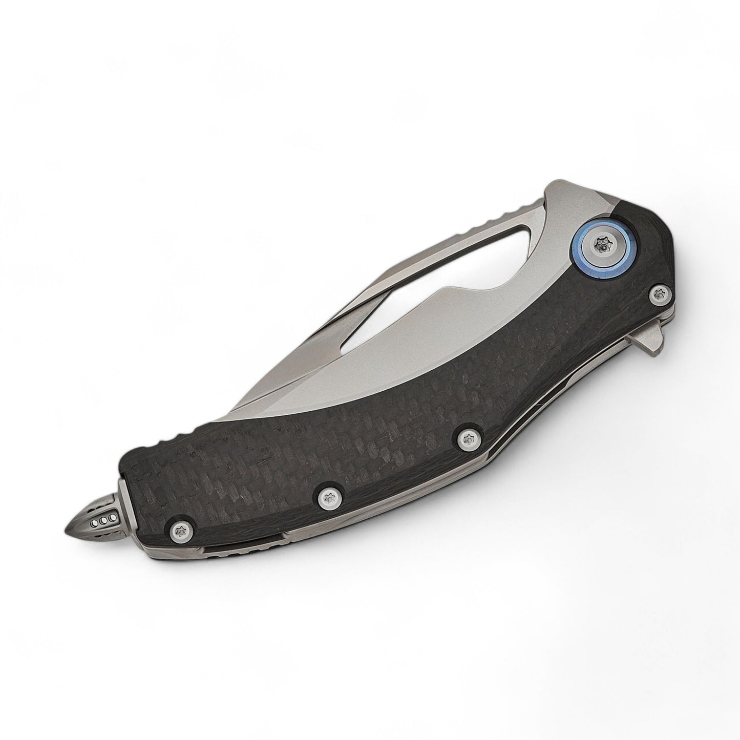 Microtech |   Bolstered Titanium Handles with Carbon Fiber | Frame Lock| 165C-4CFTI