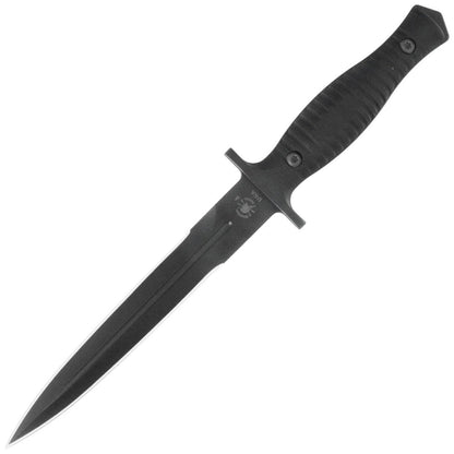 Spartan Blades Spartan-George V14 Combat Dagger 6.75" S45VN Black Double Edge Blade, Black G10 Handles, Black Kydex Sheath - SB27BKBKKYBK