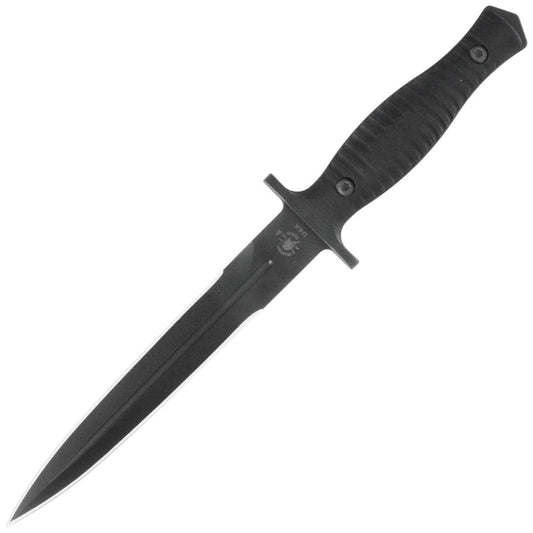 Spartan Blades Spartan-George V14 Combat Dagger 6.75" S45VN Black Double Edge Blade, Black G10 Handles, Black Kydex Sheath - SB27BKBKKYBK