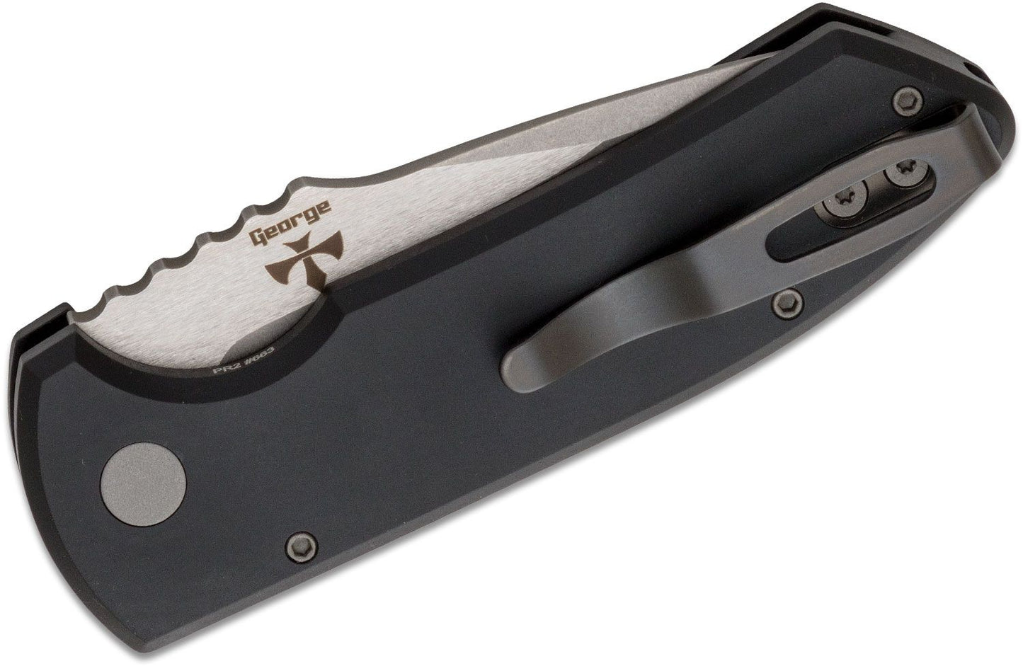 Pro-Tech LG405 Les George SBR Short Bladed Rockeye AUTO Folding Knife