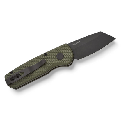 ProTech | Runt 5 Black | Textured Reverse Tanto | R5406 Green