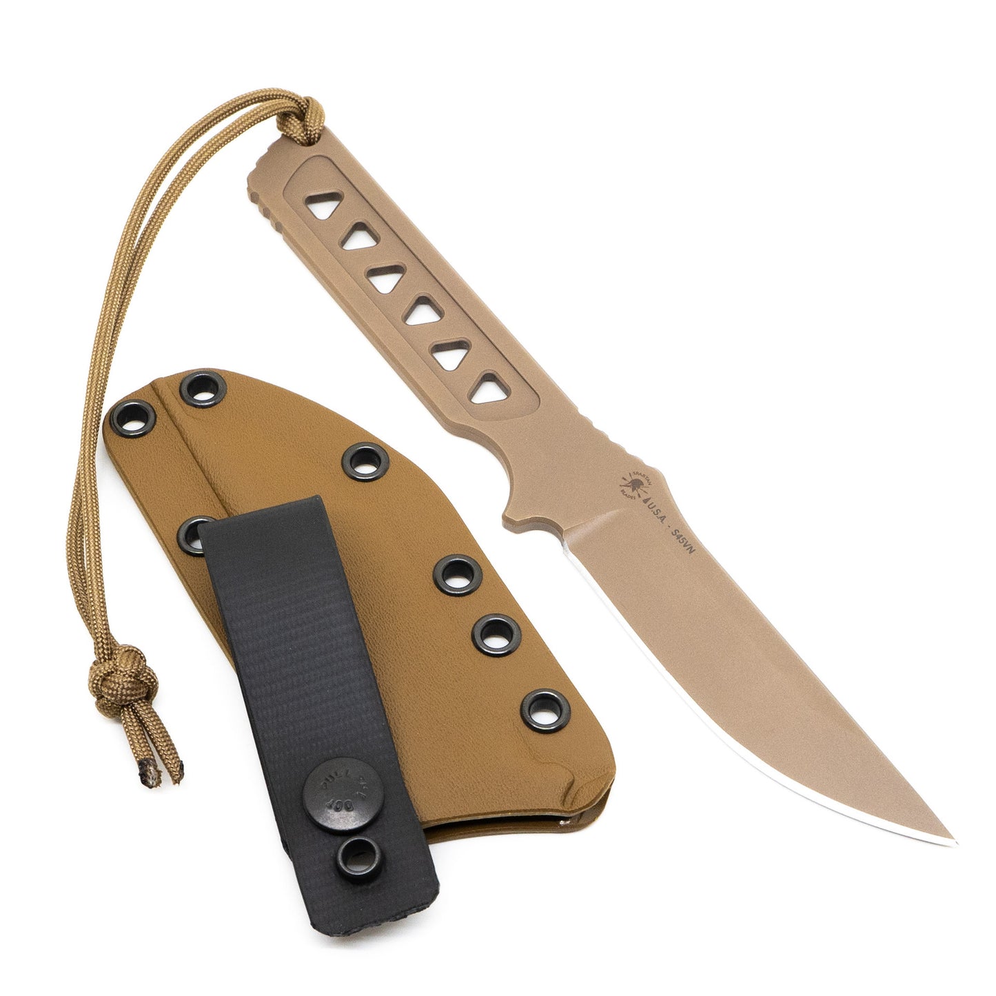 Spartan Blades Formido - Flat Dark Earth CPM S45VN w/ Kydex Sheath - SB39DEKYTN