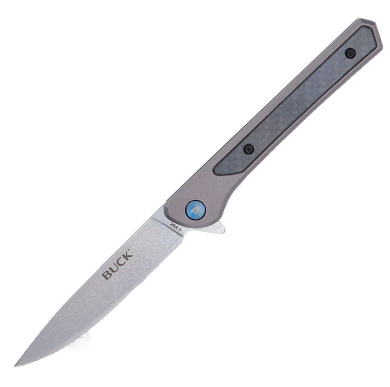 Buck Knives 264 Cavalier Flipper 3.6" 7Cr Framelock 0264GYS-B