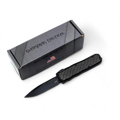 Recon-035 |OTF | Elmax Blade Aluminum Handle CF Inlays | PO-RECON-035