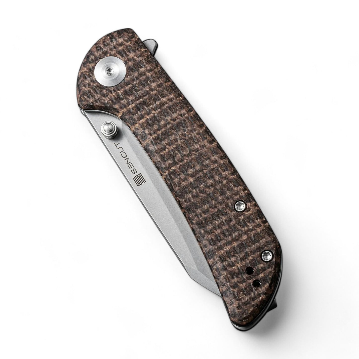 SENCUT | Fritch Flipper & Thumb Stud Knife Micarta Handle | S22014-3