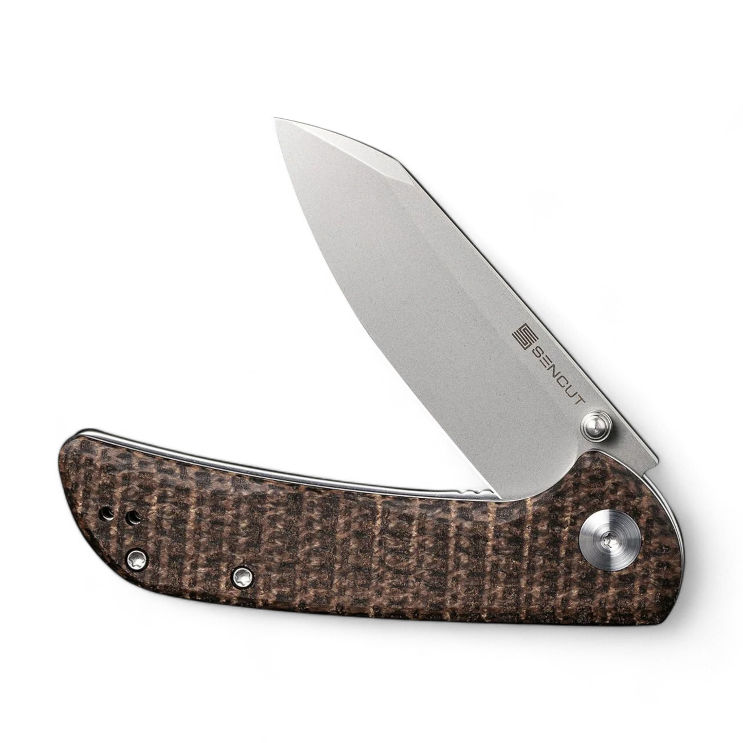 SENCUT | Fritch Flipper & Thumb Stud Knife Micarta Handle | S22014-3