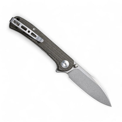 SENCUT | Scepter Flipper &Thumb Stud Knife Micarta Handle | SA03F