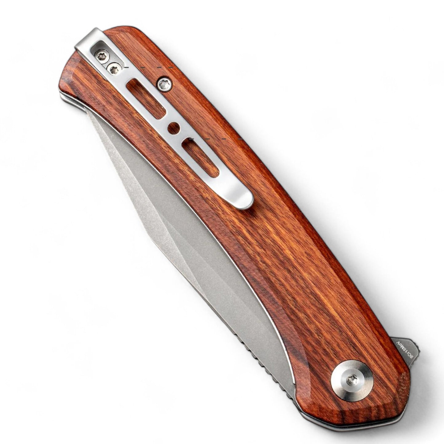 SENCUT | Snap Flipper Knife Wood Handle | SA05D-V1