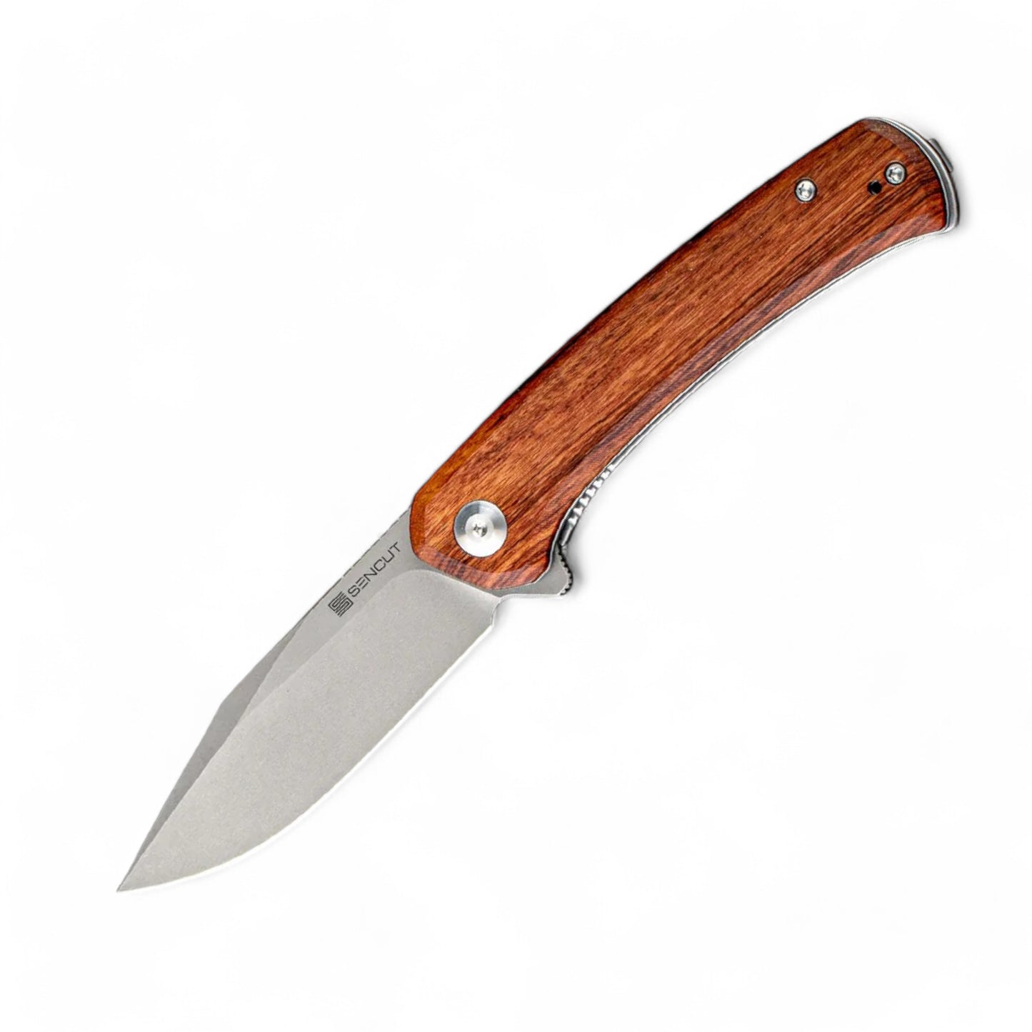 SENCUT | Snap Flipper Knife Wood Handle | SA05D-V1