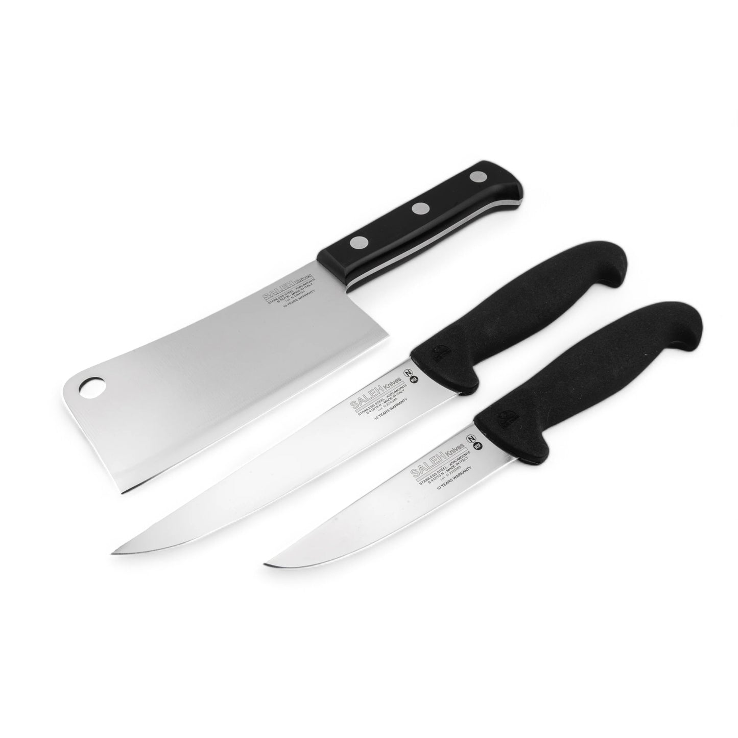 SALEH KNIVES | BUTCHER SET BLACK | FIXED | TAM-2C SET