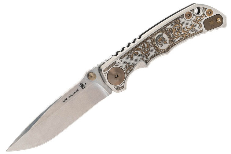 Spartan Blades Harsey Folder MagnaCut - Flourishes - 2023 Special Edition -SF5FLRISHS