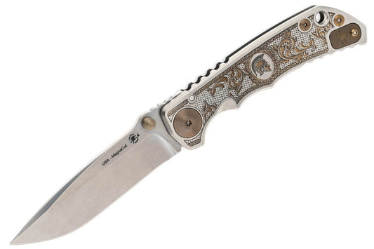 Spartan Blades Harsey Folder MagnaCut - Flourishes - 2023 Special Edition -SF5FLRISHS