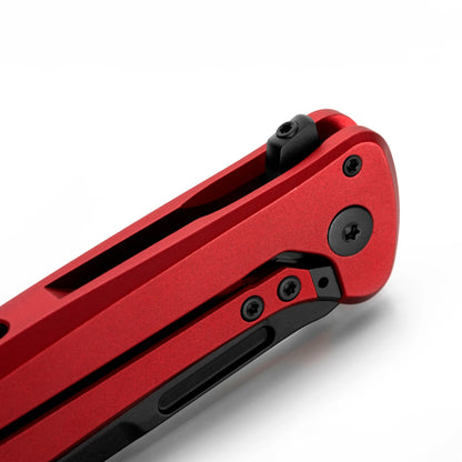 LIONSTEEL | Solid Red M,Cut SW Gold Aluminium Knife | SK01 A RB