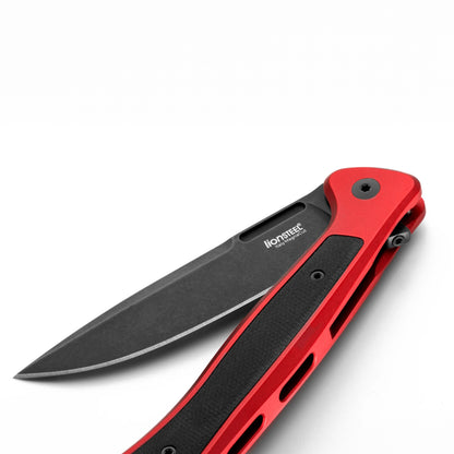 LIONSTEEL | Solid Red M,Cut SW Gold Aluminium Knife | SK01 A RB