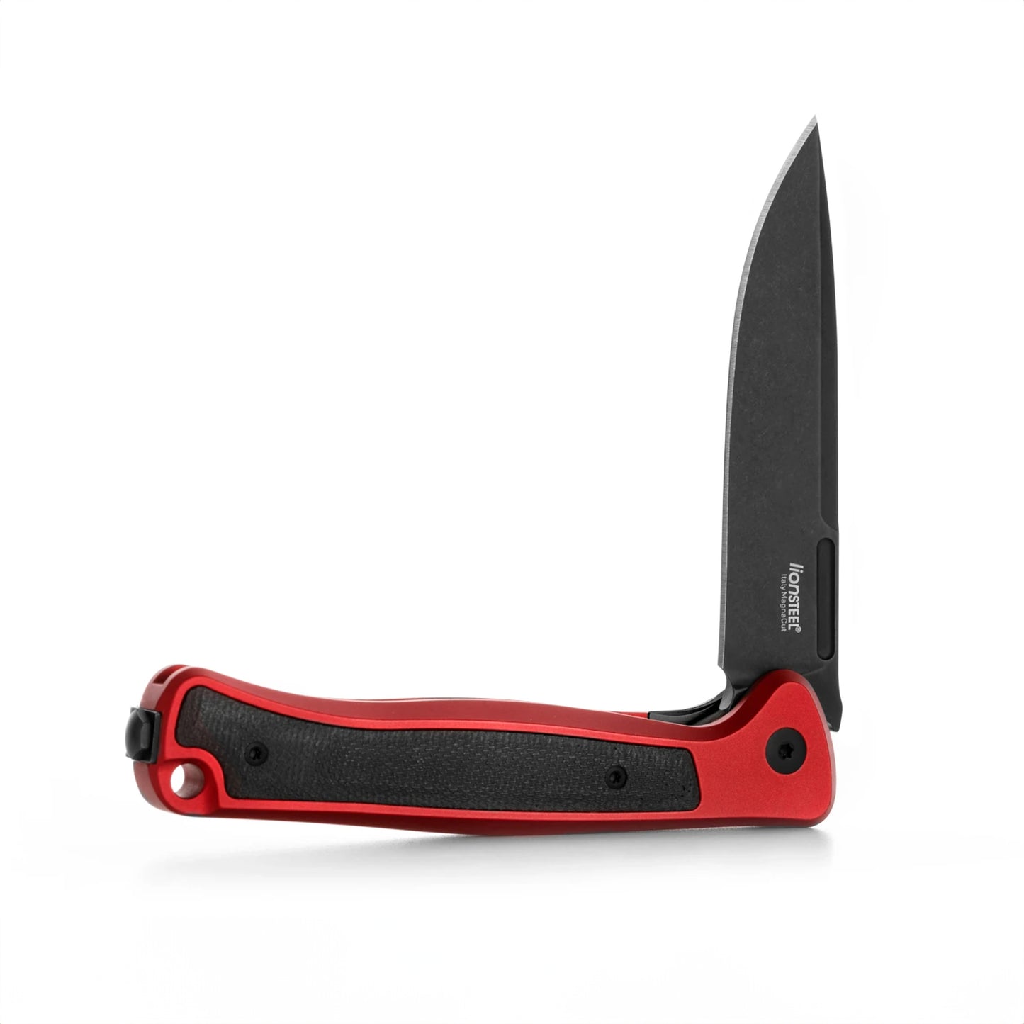 LIONSTEEL | Solid Red M,Cut SW Gold Aluminium Knife | SK01 A RB