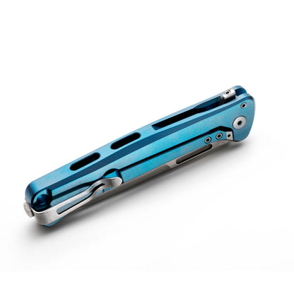 LIONSTEEL | Solid Blue Titanium. Blade M Cut SWBlue | SK01 BL