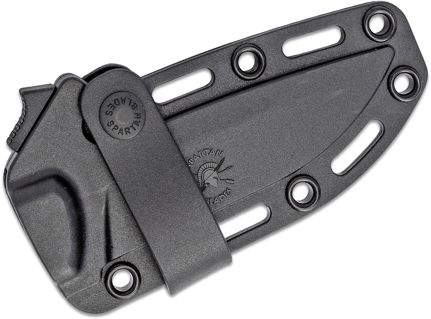 Spartan Blades Professional Grade Alala Fixed Blade Knife 3.75" 1095 Black Powder Coated Blade, Black Micarta Handles, Black Injection Molded Sheath - SBSL004BKBK