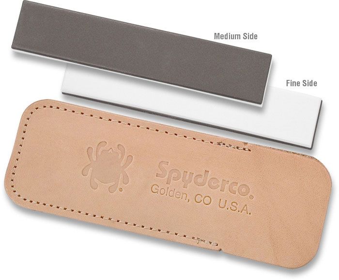 Spyderco Double Stuff Sharpening Pocket Stone, Fine and Medium Grits - 303MF