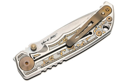 Spartan Blades Harsey Folder MagnaCut - Flourishes - 2023 Special Edition -SF5FLRISHS