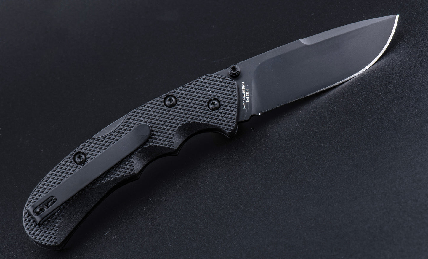 SALEH FOLDING KNIFE BLACK-BLACK  M390