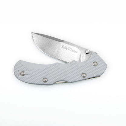 SALEH KNIVES | KNIFE  | FOLDING | WHITE-STONEWASH | M390 | TAM-1705 WSW