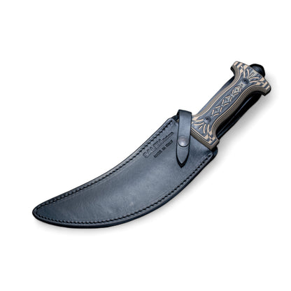 SALEH KNIVES |  KHANJAR | FIXED  | BLACK-BROWN | TAM KJ01 TB