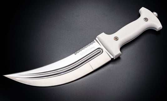 SALEH KHANJAR FIXED KNIFE-WHITE