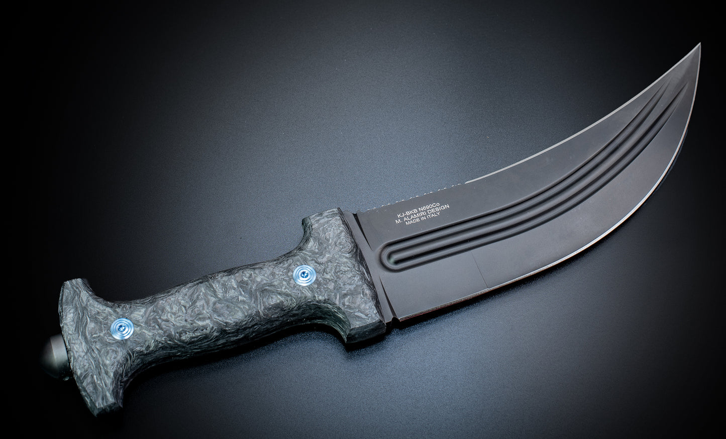 SALEH KHANJAR FIXED KNIFE DARK MATTER CARBON