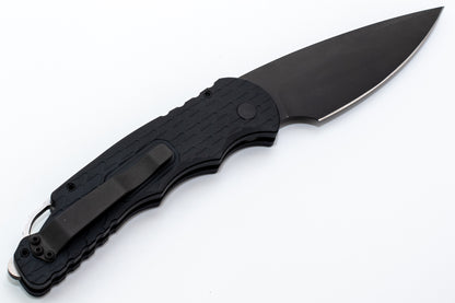 TR-4 F3  Tactical Response 4  Black handle w Feather Texture CPM D2