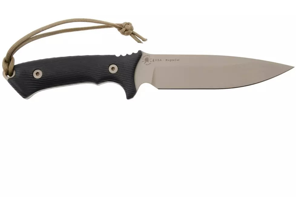 Spartan Blades Harsey Difensa SB19DEBKKYTN Flat Dark Earth, Black Micarta, survival knife, kydex sheath