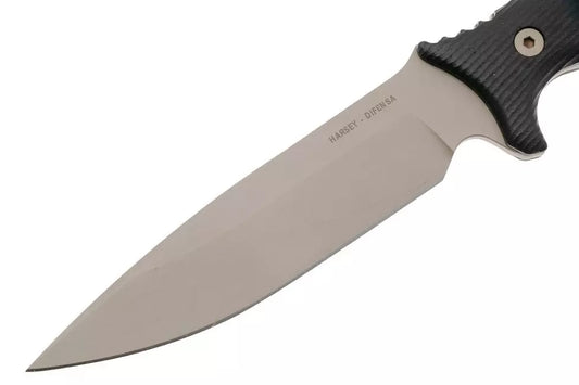 Spartan Blades Harsey Difensa SB19DEBKKYTN Flat Dark Earth, Black Micarta, survival knife, kydex sheath