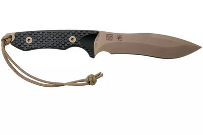 Spartan Blades Ronin Shinto, FDE blade, Black handle, outdoor knife-SBIDEBKKYTN