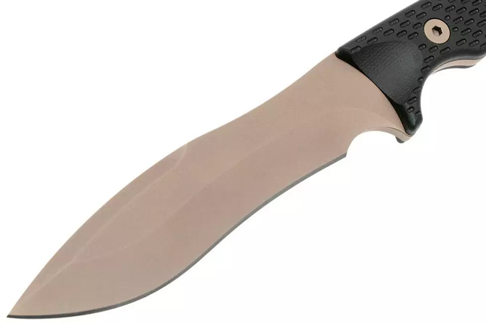 Spartan Blades Ronin Shinto, FDE blade, Black handle, outdoor knife-SBIDEBKKYTN