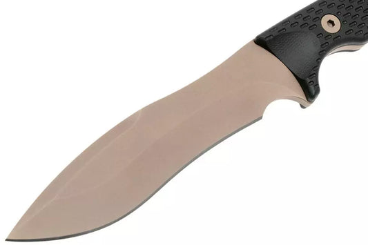 Spartan Blades Ronin Shinto, FDE blade, Black handle, outdoor knife-SBIDEBKKYTN