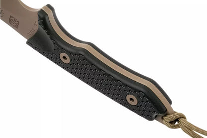 Spartan Blades Ronin Shinto, FDE blade, Black handle, outdoor knife-SBIDEBKKYTN