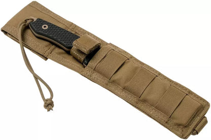 Spartan Blades Ronin Shinto, FDE blade, Black handle, outdoor knife-SBIDEBKKYTN