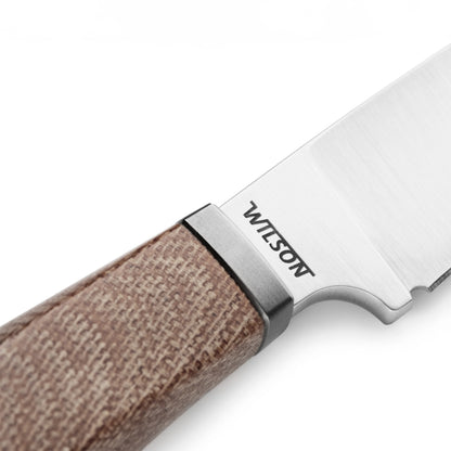 LIONSTEEL | Fixed Blade M 390 Canvashandle TI Guard | WL 1 CVN